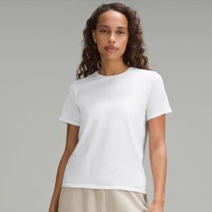 Lululemon organic cotton straight-hem crewneck T-shirt